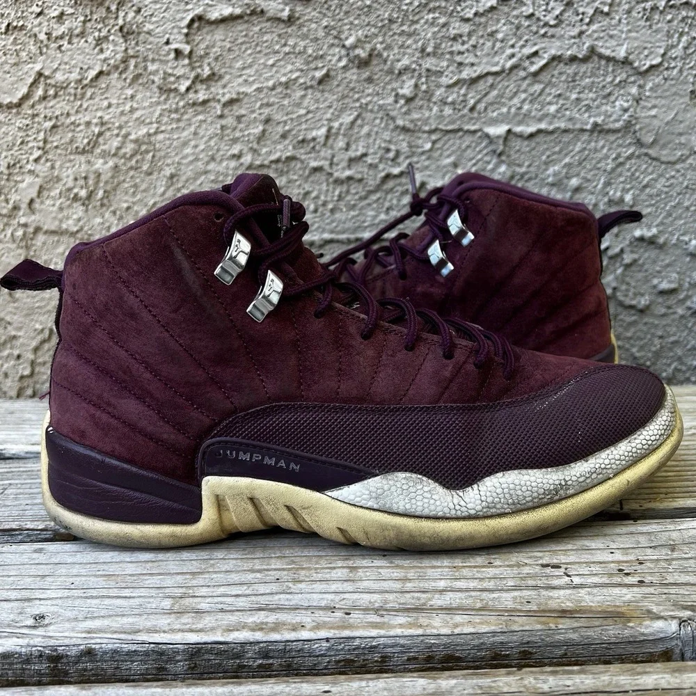 Jordan Shoes Men Size 11.5 Air Jordan 12 Retro Bordeaux 2017 Burgundy High Top